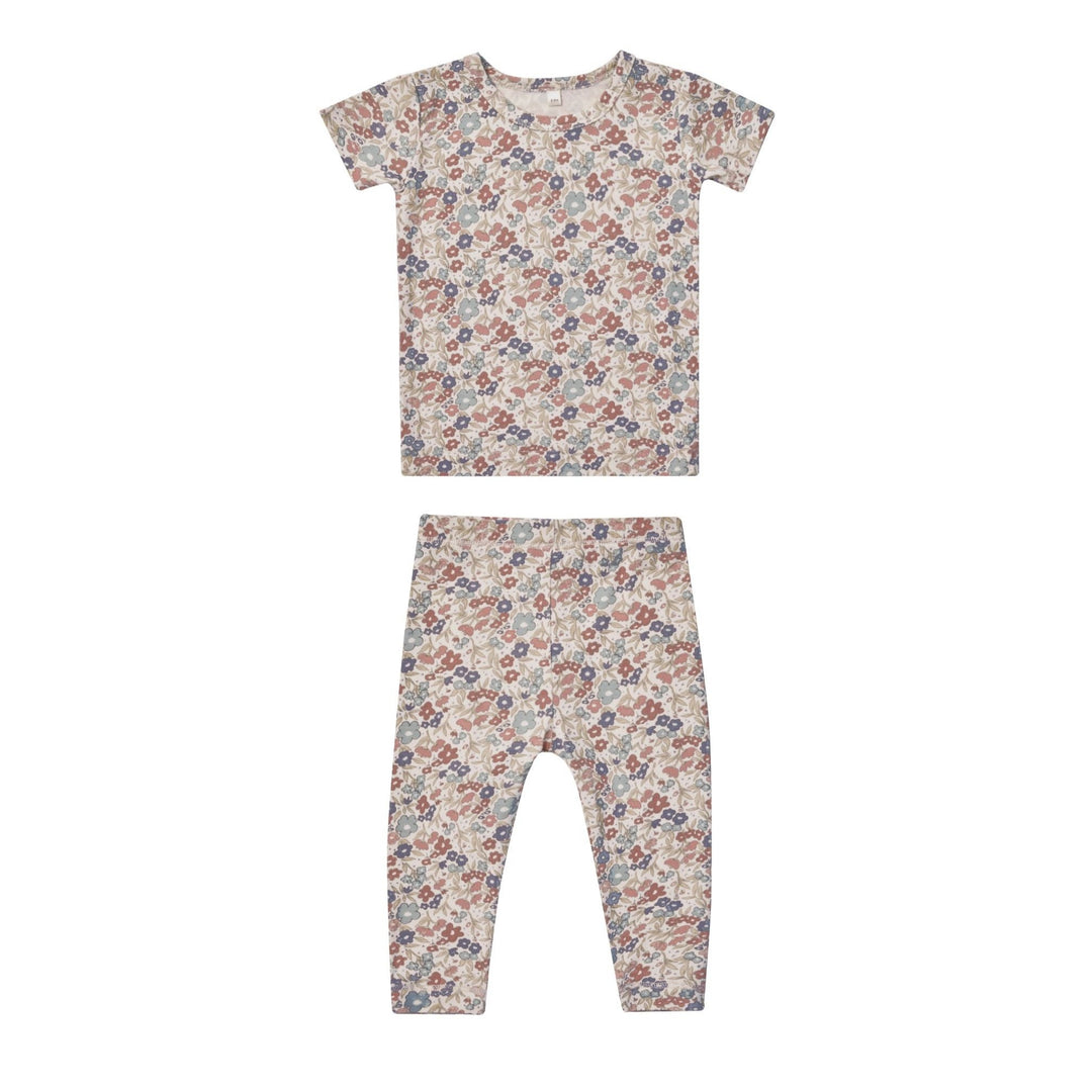 Quincy Mae - Bamboo Short Sleeve Pajama Set in Bloom