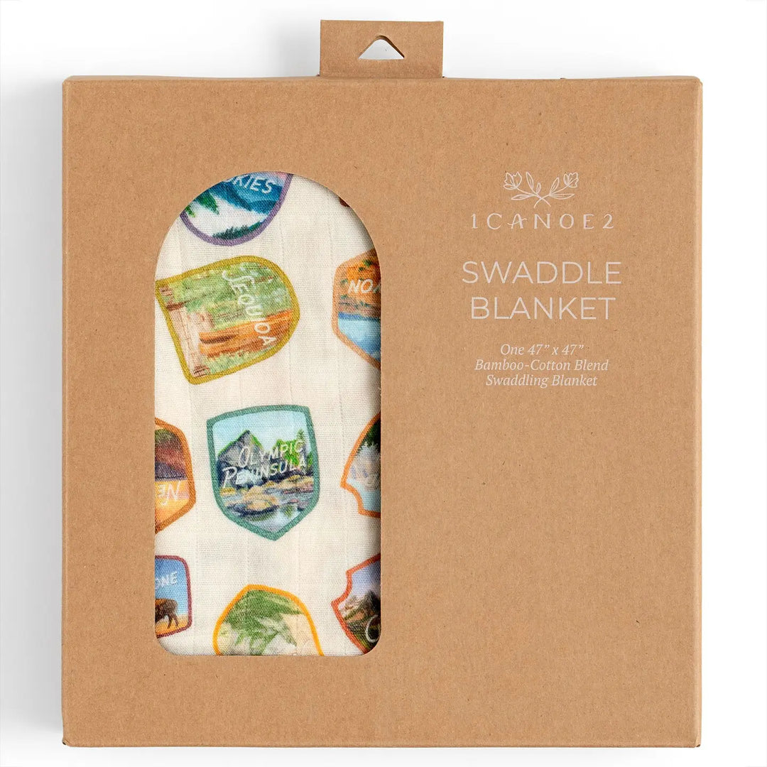 One Canoe Two Paper Co - National Park Muslin Baby Swaddle Blanket