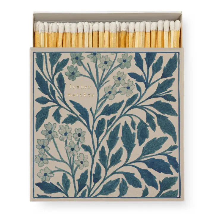 Archivist Gallery - Blue Floral Square Matchbox