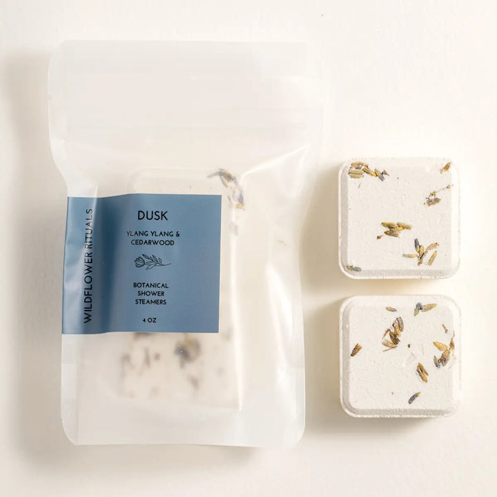 Wildflower Rituals - Botanical Shower Steamers in Ylang Ylang and Cedarwood