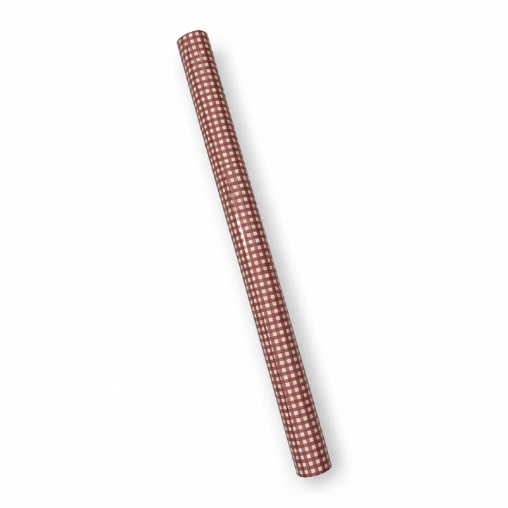 Parcel Paper - Cranberry Check Wrapping Paper Roll