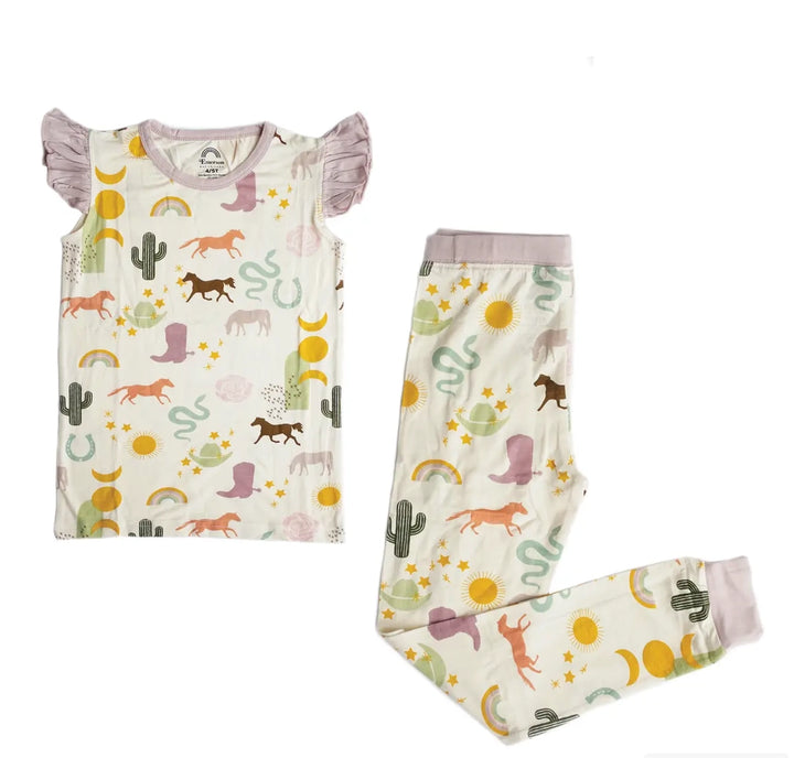 Emerson and Friends - Wild and Free Two-Piece Bamboo Pajama Set