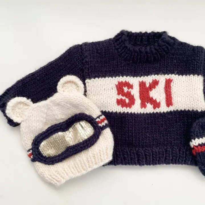 The Blueberry Hill - Ski Goggles Bear Beanie