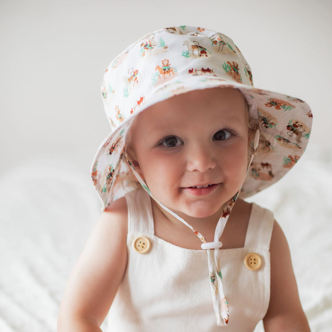 Huggalugs – Cowpoke Western Baby & Toddler Bucket Hat Upf 50+