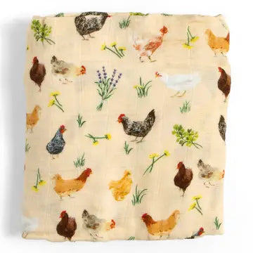 One Canoe Two Paper Co - Chicken Meadows Baby Swaddle