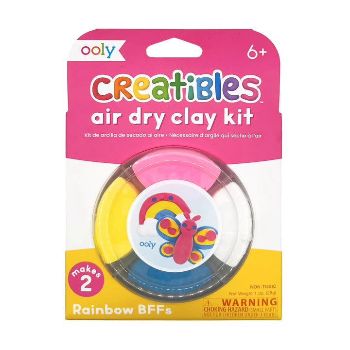 Ooly – Creatibles Air Dry Clay Kit in Rainbow BFFs