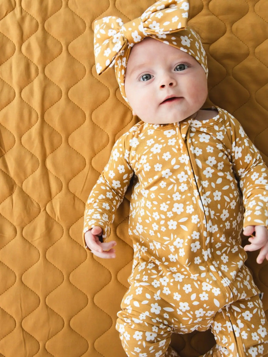 Jammie Session – Honey Blooms Bamboo Romper