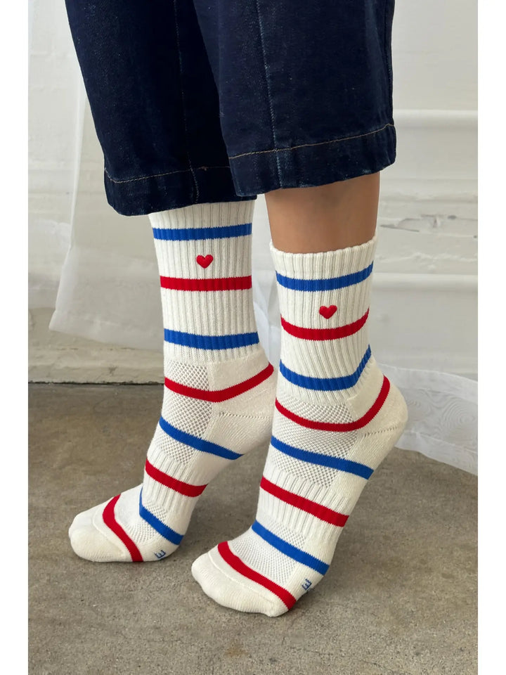 Le Bon Shoppe - Heart Embroidered Girlfriend Socks