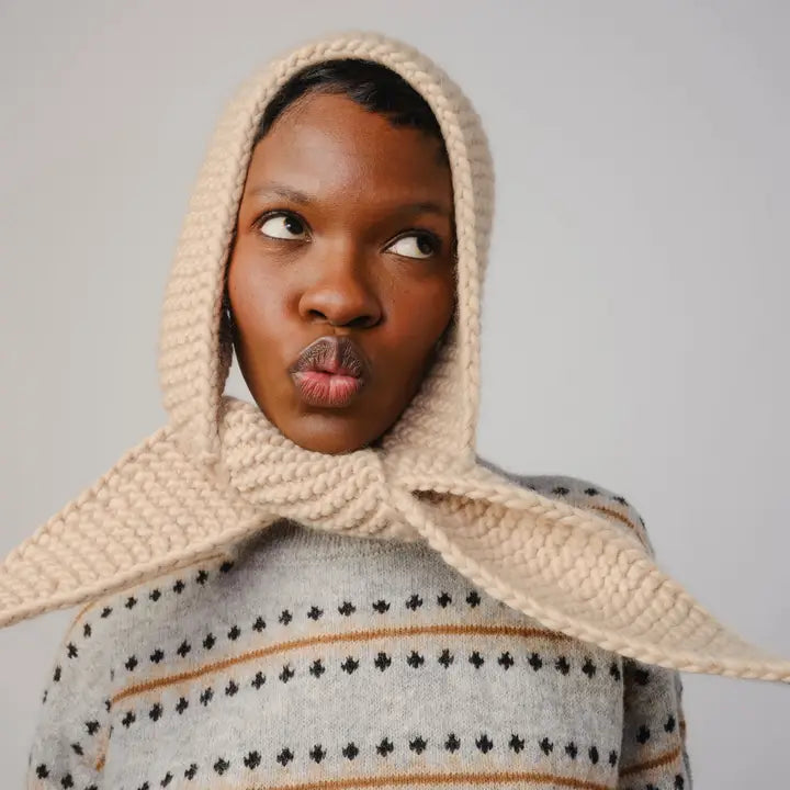 The Endery - Marina Handknit Scarflette in Jasper