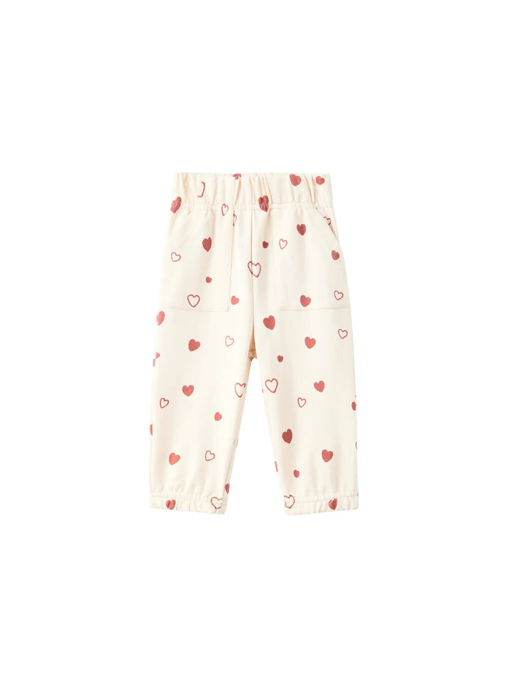 Norsu Organic - Toddler French Terry Sweatpant-Hearts