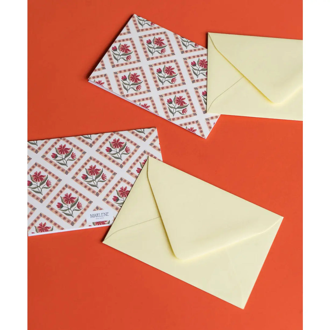 Marlene Print House - Cosmos Floral Fold Card