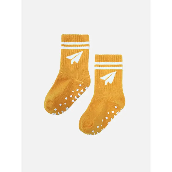 Milk Teeth – Grippy Paper Airplane Socks