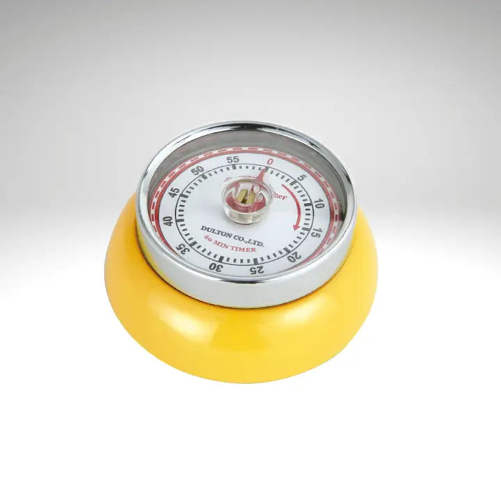 Retro Kitchen Timer in Yellow