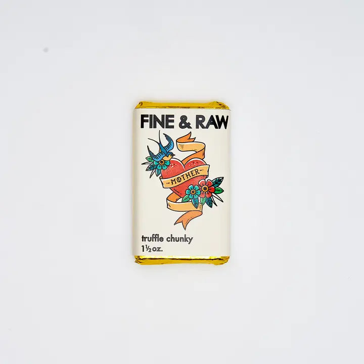 Fine & Raw Chocolate – Mothers Day Truffle Chunky Chocolate Bar