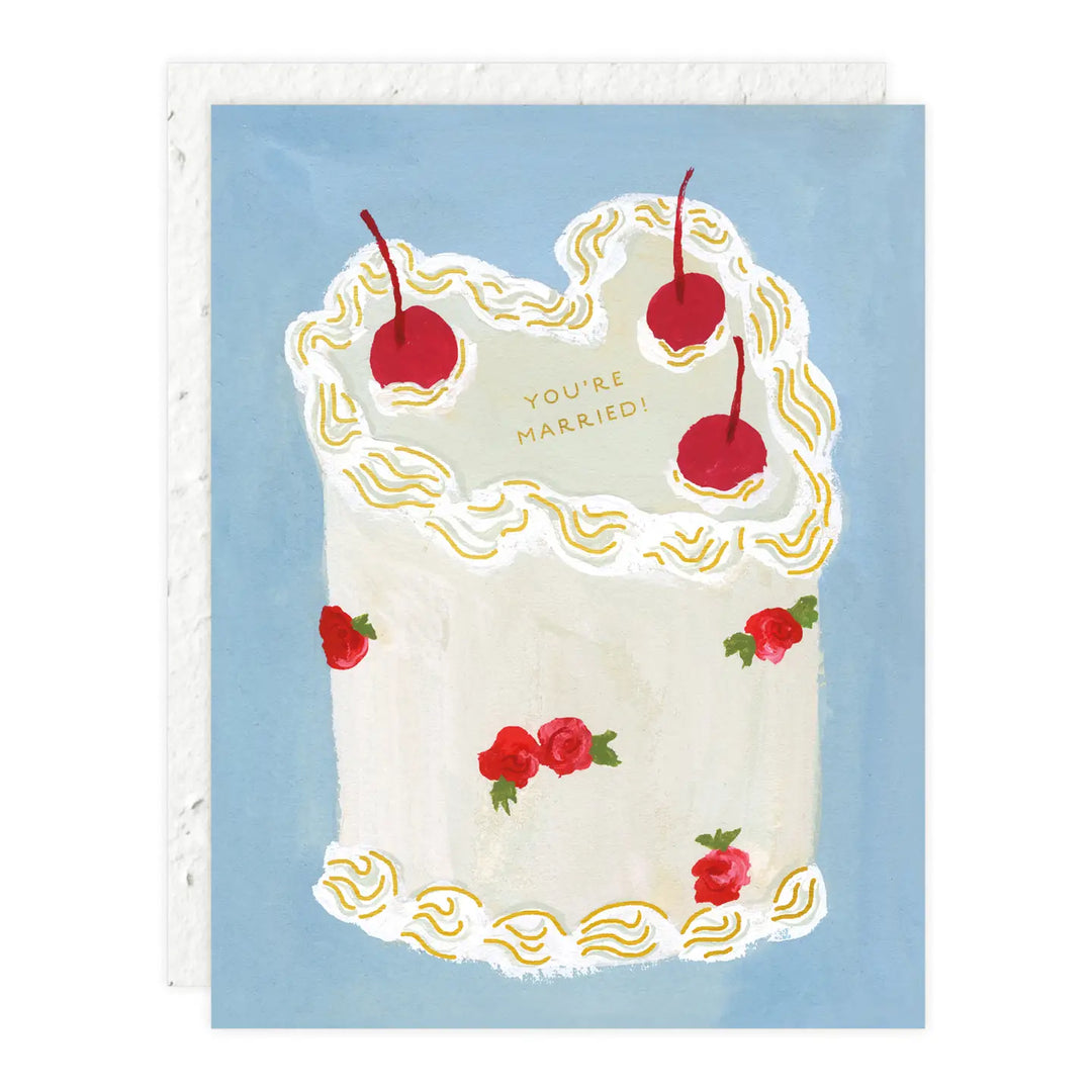 Seedlings - Heart You Cake Wedding Card