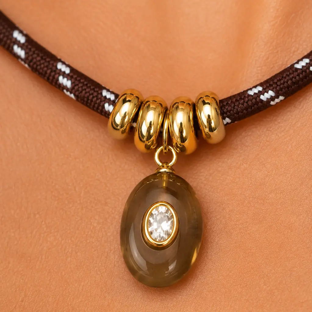 Cocoa Cord Necklace