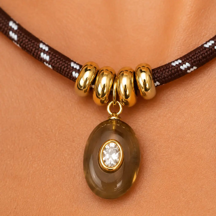 Cocoa Cord Necklace