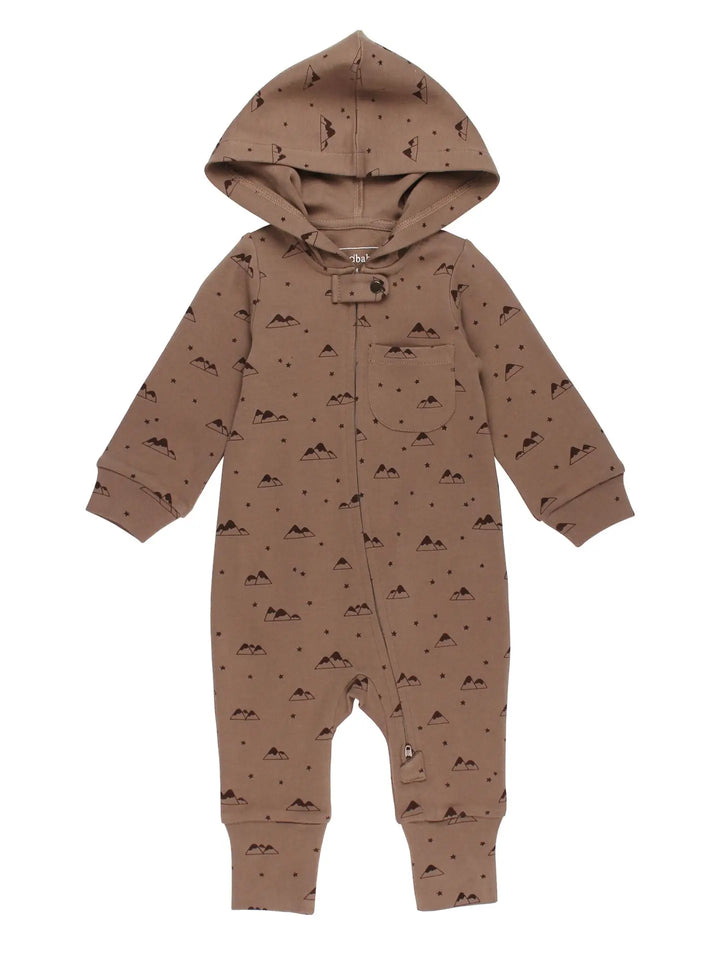 L'ovedbaby – Organic Zipper Romper in Latte Mountain
