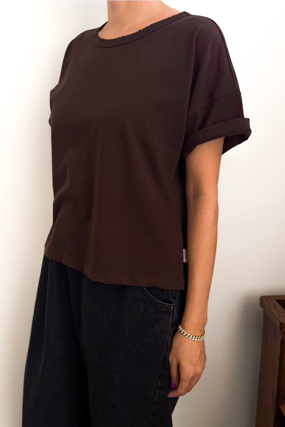 Le Bon Shoppe - Fille Tee in Dark Cacao