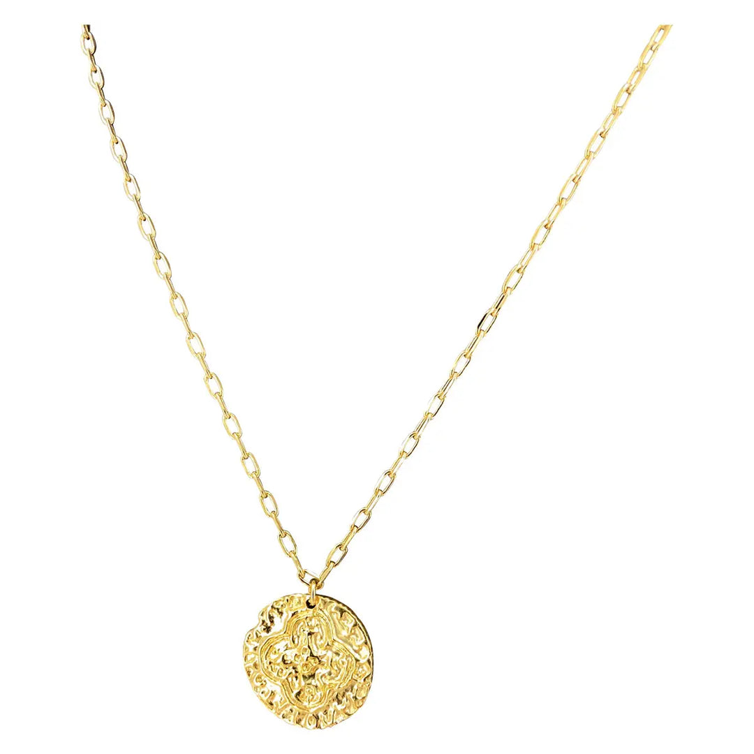 Sophie Deschamps Bijoux – Hammered Medallion Necklace