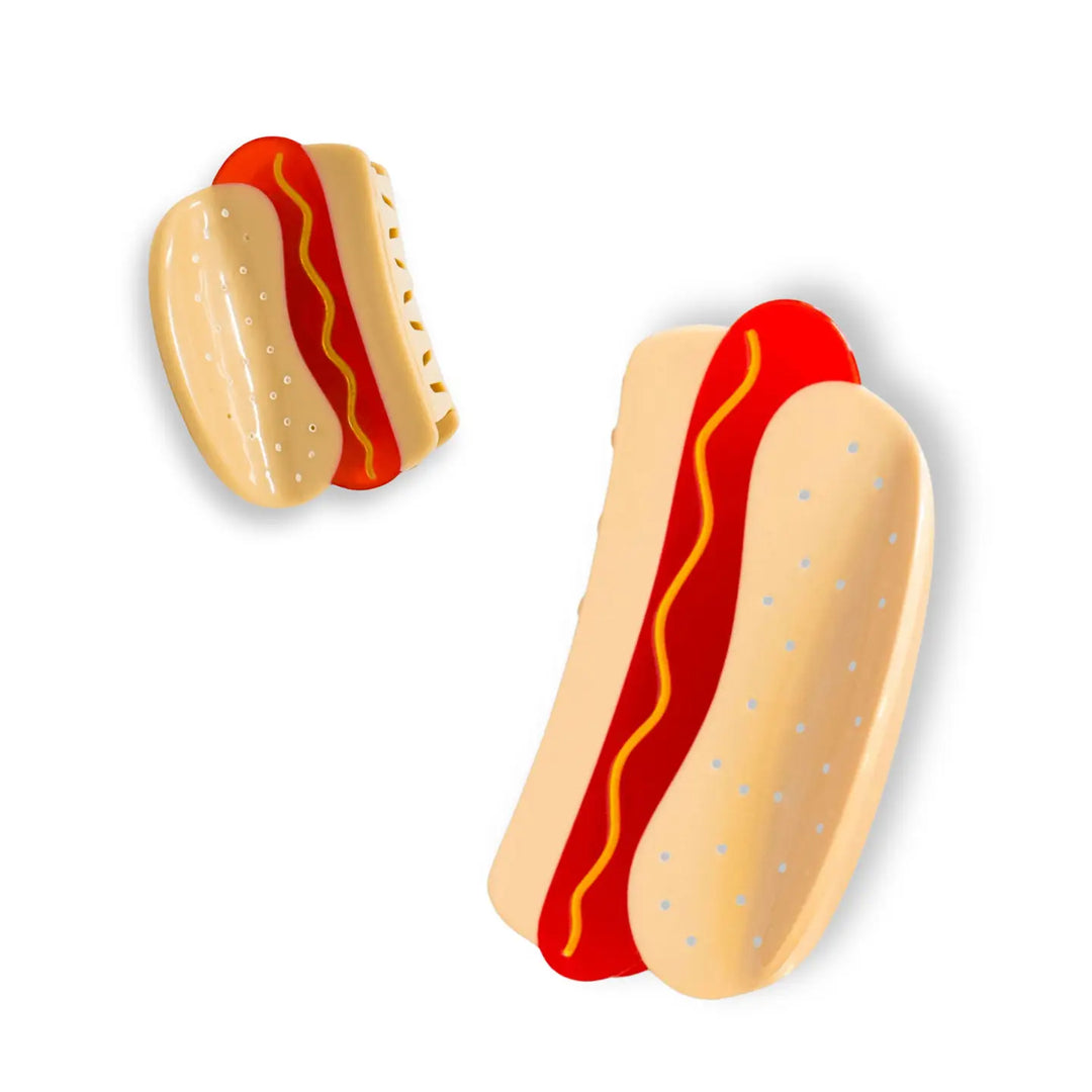 Jenny Lemons – Mini + Me Hot Dog Hair Claw Clip Set