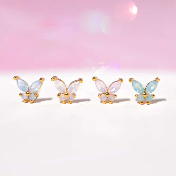 Girls Crew – Butterfly Kiss Stud Set in Gold