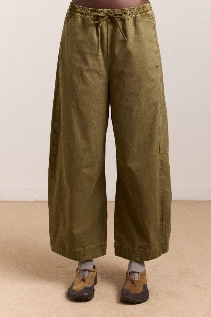 Damson Madder – Felix Twill Trousers in Olive