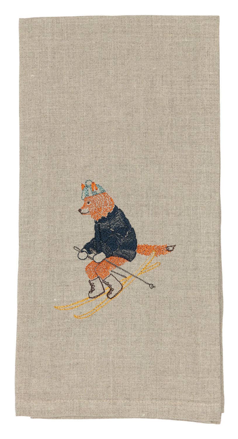 Coral & Tusk - Downhill Fox Tea Towel