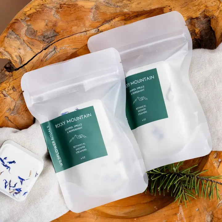 Wildflower Rituals - Botanical Shower Steamers in Juniper Spruce Peppermint