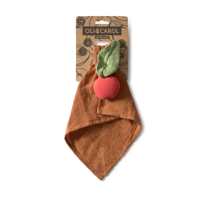 Oli & Carol – Pepa the Apple Cotton & Natural Rubber Teether