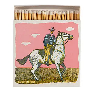 Archivist Gallery - Pink Cowboy Square Safety Matches