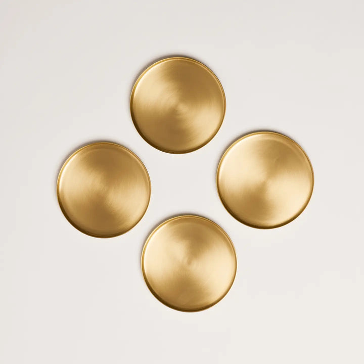 Fleck – Heirloom Brass Coasters - Set of 4