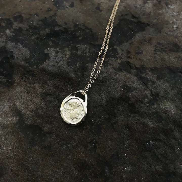 Mountainside Made – Roma Coin Necklace in Sterling Silver