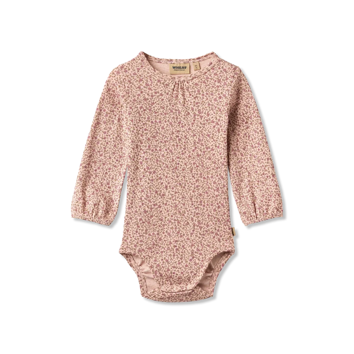 WHEAT – Elmine LS Bodysuit in Rose Flowers