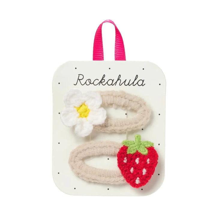 Rockahula Kids – Crochet Daisy and Strawberry Clips