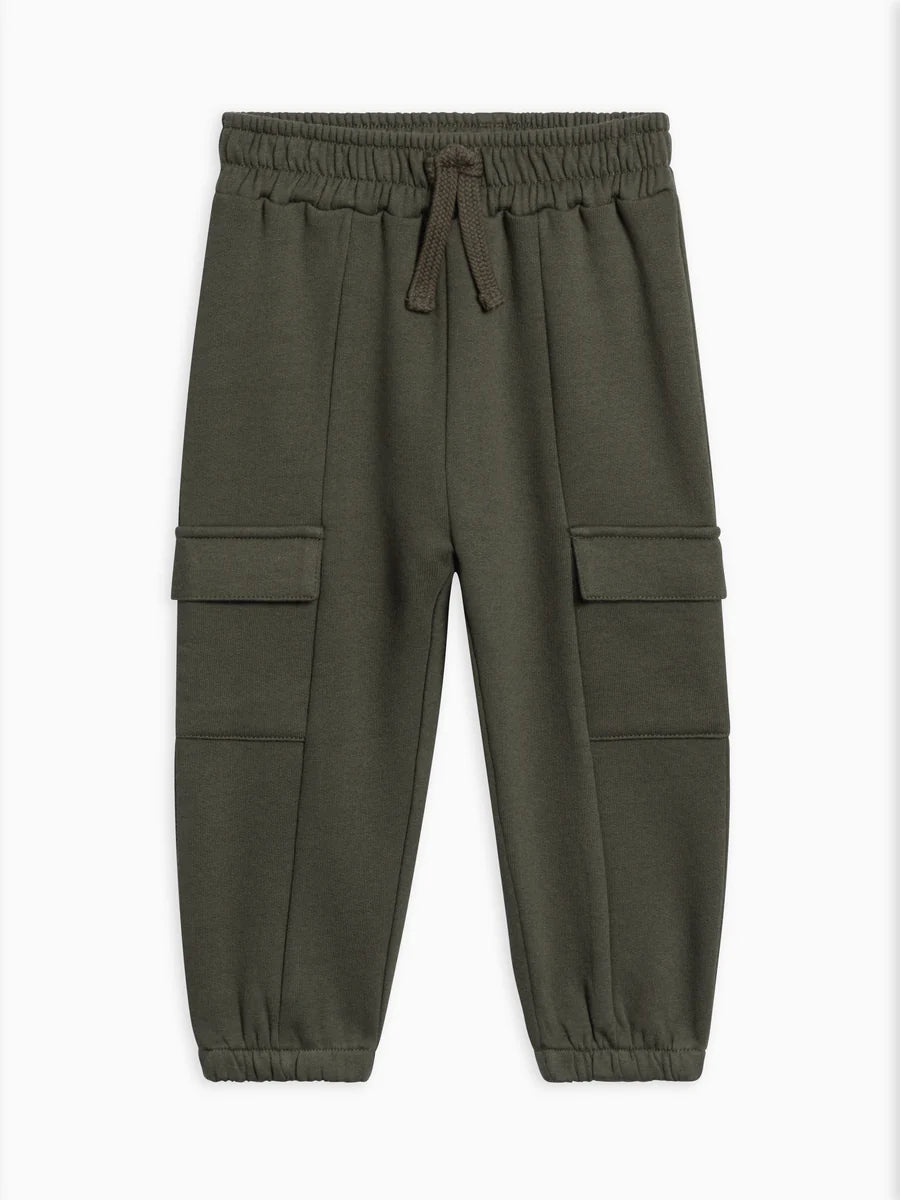 Colored Organics – Dallis Fleece Cargo Sweatpants in Pine