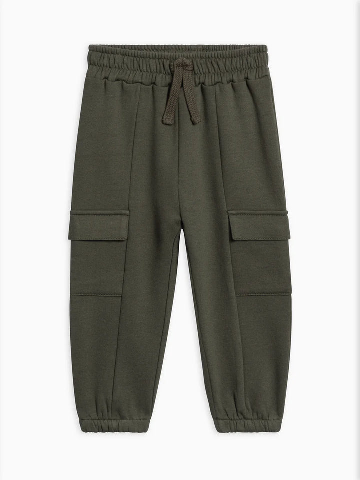 Colored Organics – Dallis Fleece Cargo Sweatpants in Pine