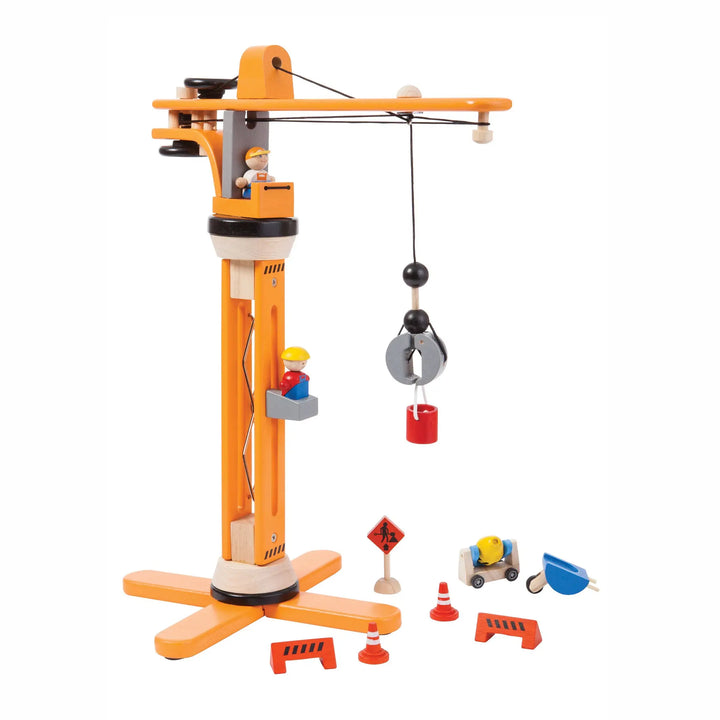 PlanToys - Kids' Crane Construction Building Set