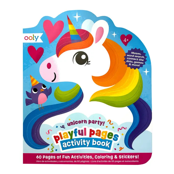 Ooly – Playful Pages Activity Book in Unicorn Party