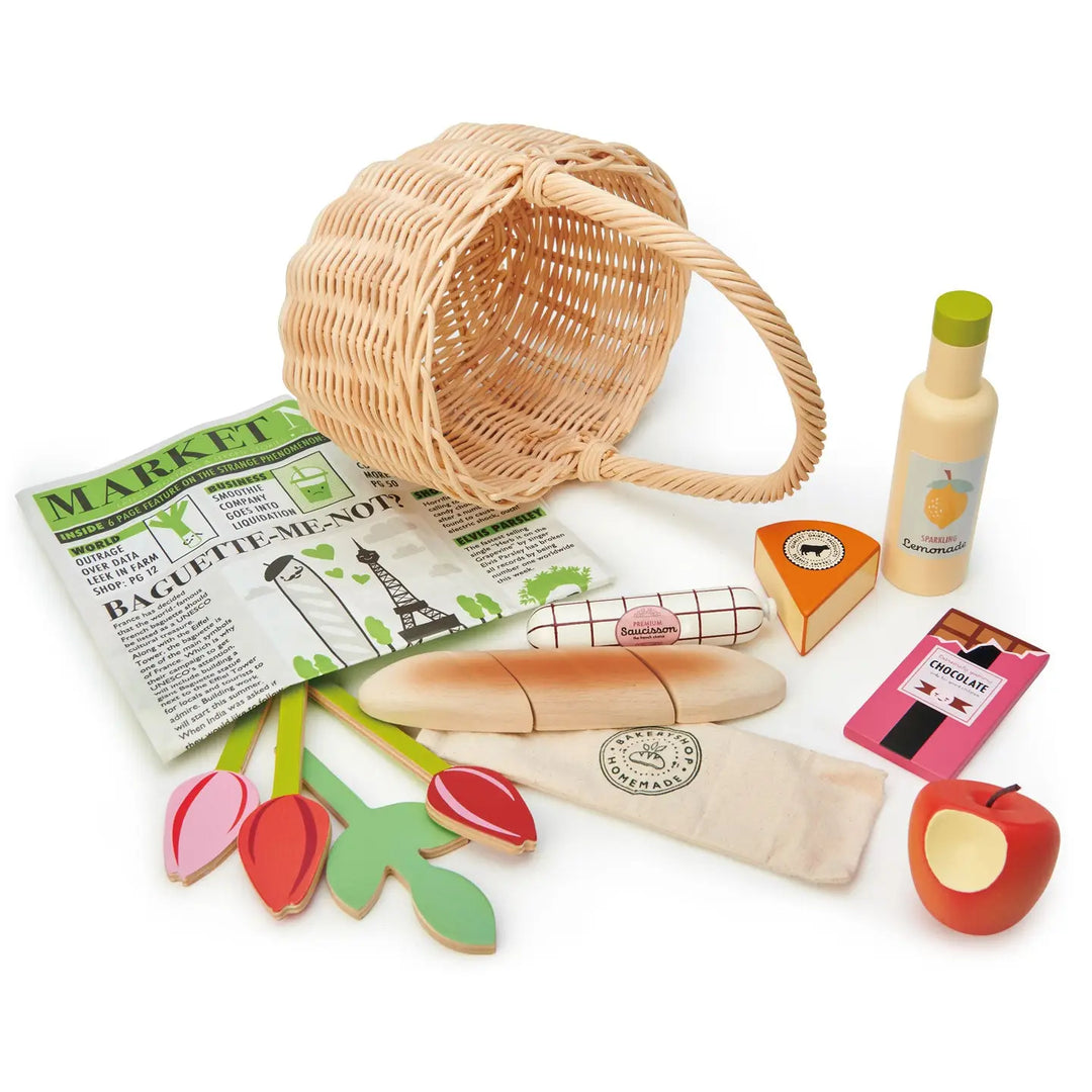 Tender Leaf Toys – Wicker Shopping Basket