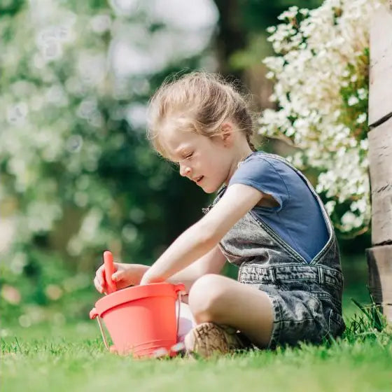 Coral Pink Silicone Bucket