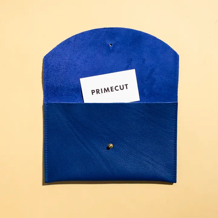 Primecut – Lapis Leather Envelope Pouch