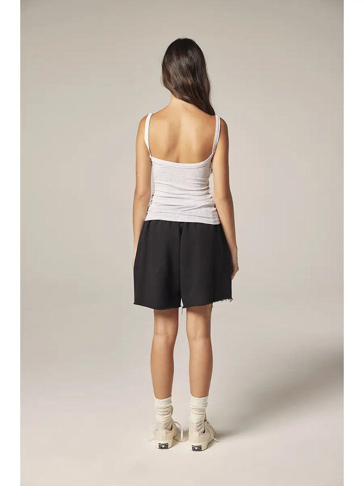 Amente – Low Back Camisole in Heather Grey