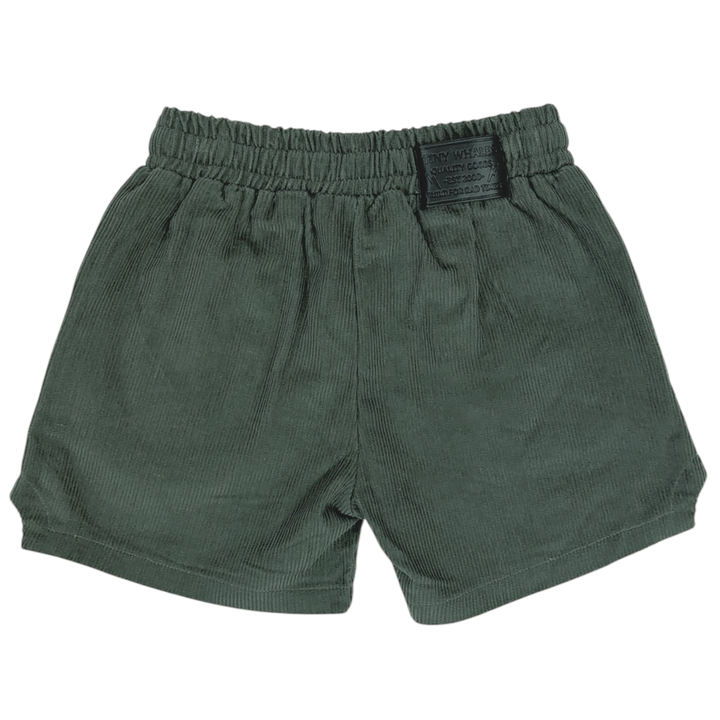 Tiny Whales – Camp Cord Shorts in Pine
