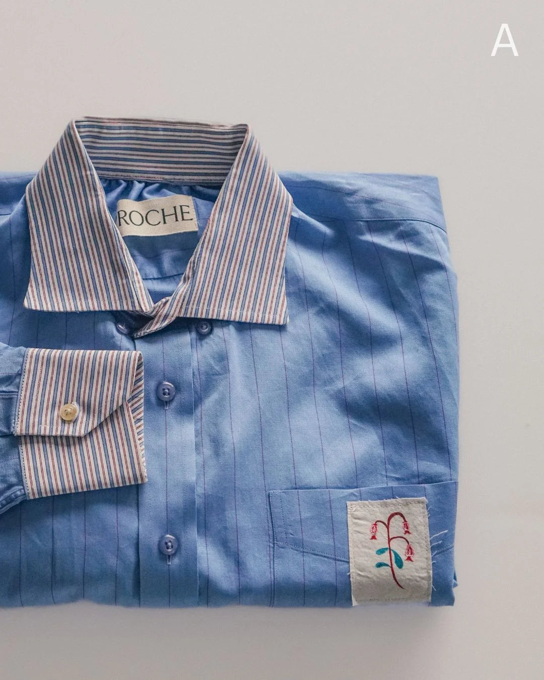 Proche - Upcycled Floral Stamp Shirt