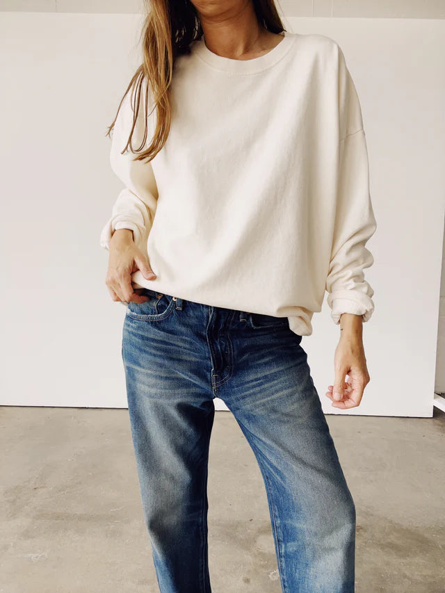 Hey Gang – The Boxy Sweatshirt in Natural