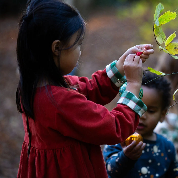 Little Green Radicals –– Hazelnut Day after Day Reversible Corduroy Pocket Dress