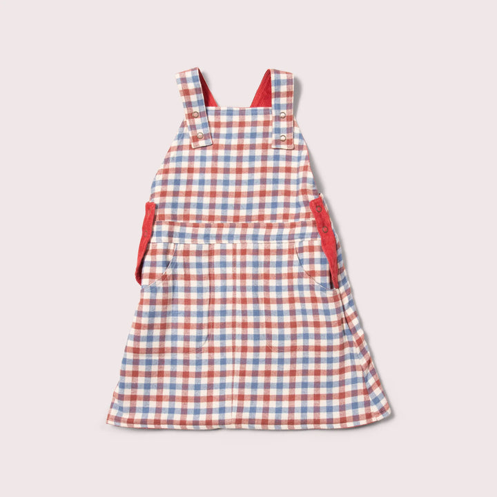 Little Green Radicals ––  Holly Berry Reversible Pinafore Dress