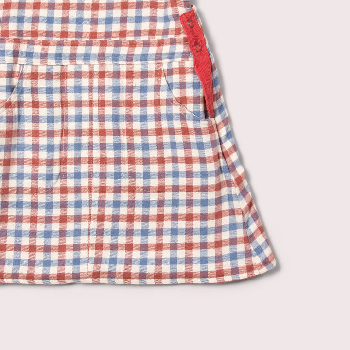 Little Green Radicals ––  Holly Berry Reversible Pinafore Dress