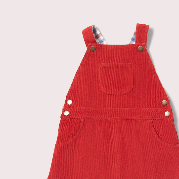 Little Green Radicals ––  Holly Berry Reversible Pinafore Dress